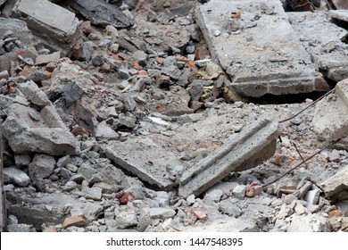 construction rubble - the garage demolished