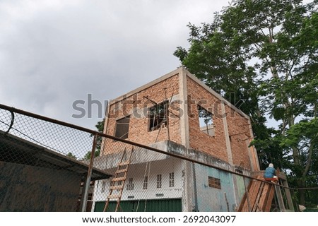 Construction of the second floor is underway