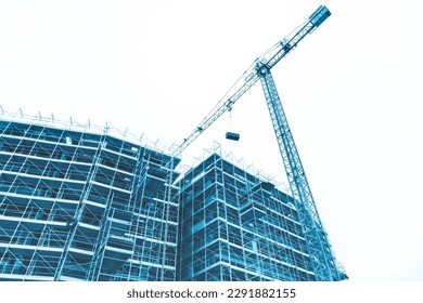 Construction site, building under construction