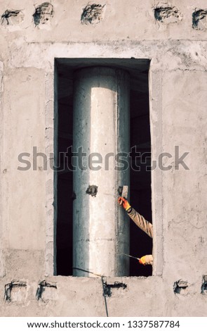 Image, Stock Photo brown haired man posing