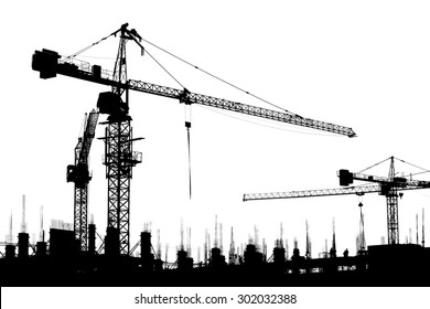 84,013 Property construction silhouette Images, Stock Photos & Vectors ...