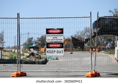 Construction Site Keep Out Sign