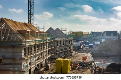Construction site of new homes
