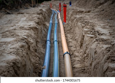 Construction Site Pipes Civil Engineering Construction Stock Photo ...