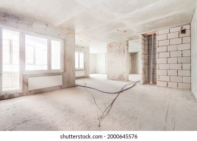 Construction Site Residential Apartment Building Interior Stock Photo ...