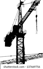 Construction Site Silhouettes Stock Photo 137669756 | Shutterstock