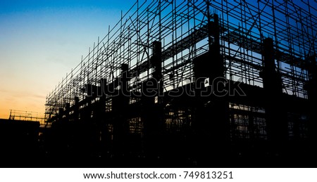 Construction Site silhouettes