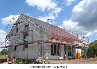 Construction Site Of A Small Family House