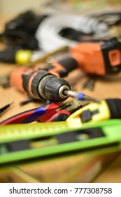 Construction and tools on the table