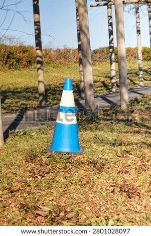 Construction traffic cones urging caution and compliance with regulations.