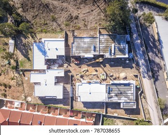 Construction viewed from above