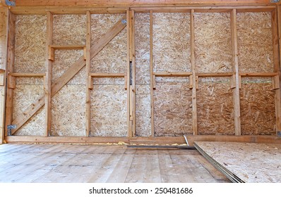 Construction Of Wood Frame Walls Of A Country House