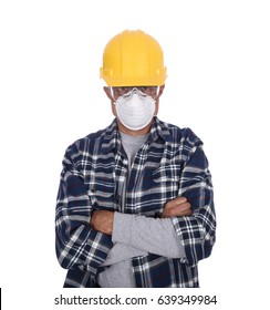 Construction Worker Arms Folded Wearing Hard Stock Photo (Edit Now ...