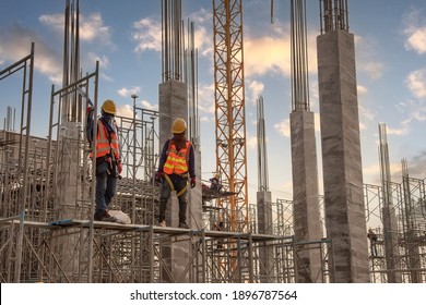 Construction worker at construction site - Powered by Shutterstock