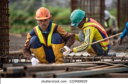 Construction Worker Working On Building Project Stock Photo 1229000029 ...