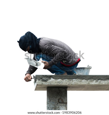 Similar – Image, Stock Photo brown haired man posing