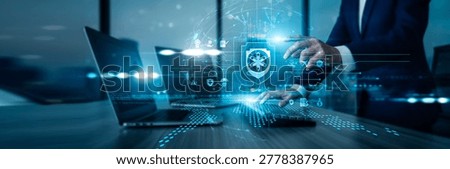 Consultant using laptop with analysis data InsurTech developing digital platforms enhancing claims management, supporting policy automation, improving customer experience, insurance industry.
