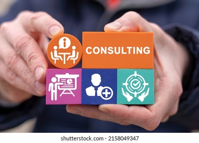 Consulting Concept. Business Finance Education Consult. Expert Advice. Professional Consultation. Consulting Service.