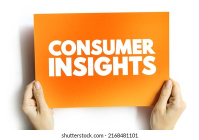 Consumer Insights Text Card, Concept Background