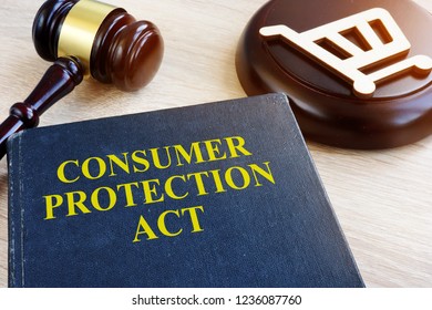Consumer Protection Act And Gavel On A Table.