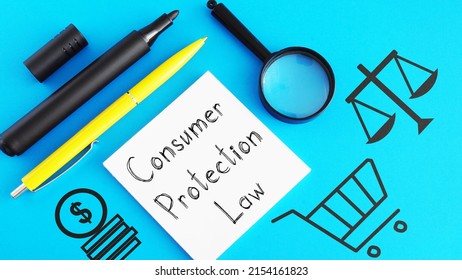 Consumer Protection Law Is Shown Using A Text