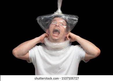 Plastic Bag On Head Images, Stock Photos &amp; Vectors | Shutterstock