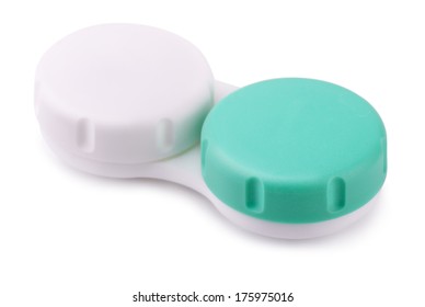 Contact Lens Case Isolated On White