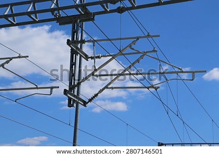 Contact network of an electrified railway
