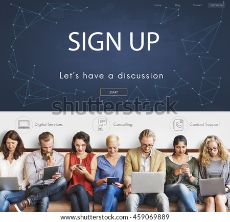 Contact Register Feedback Support Help Concept