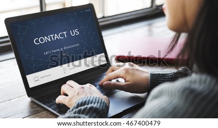 Contact Register Feedback Support Help Concept