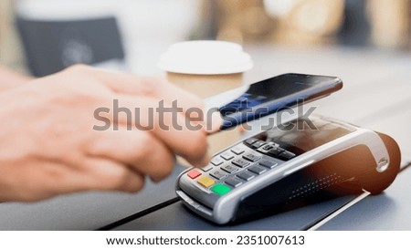 Contactless payment by credit card using Smart Phone.