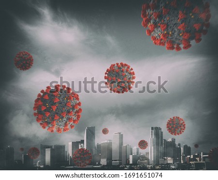 Contagion of the virus that affects the city