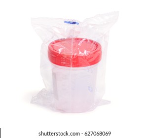 Container for analyses in packing. Isolated on white background.