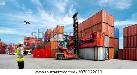 Container Cargo freight ship for Logistic Import Export