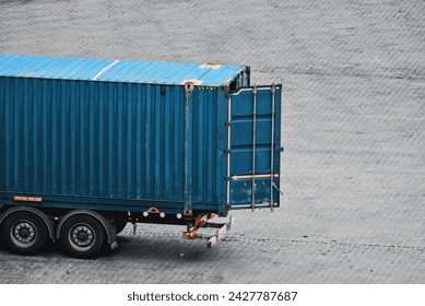 Container Cargo Security Customs Check For Smuggling In The Port Prior Loading Discharging. Broken Security Seal