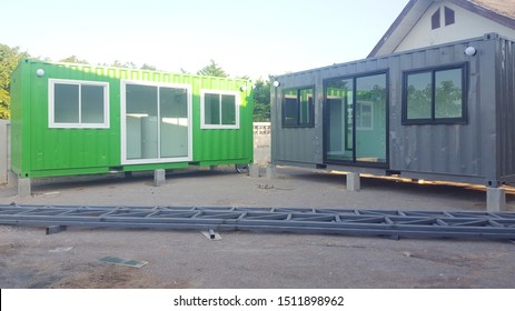 Container House Converted Into A Home And Office.