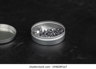 Container Of Lead Air Gun Pellets