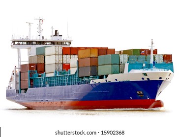 Container Ship Isolated