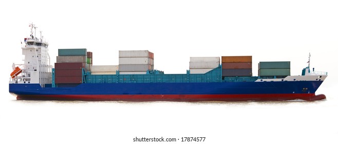 Container Ship Isolated