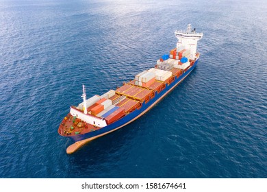 Container Ship Loaded Various Colours Shipping Stock Photo 1581674641 ...