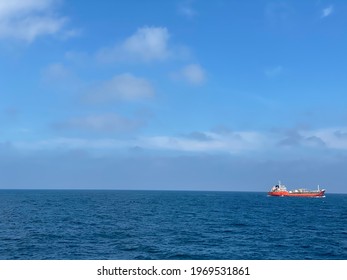 A Container Ship In The Taiwan Strait.