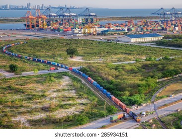  Container Transportation With An Intermodal Freight Train