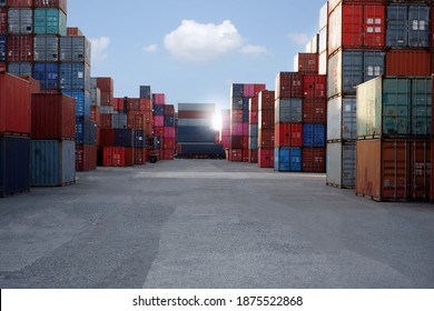 Container Yard Import And Export Trade View