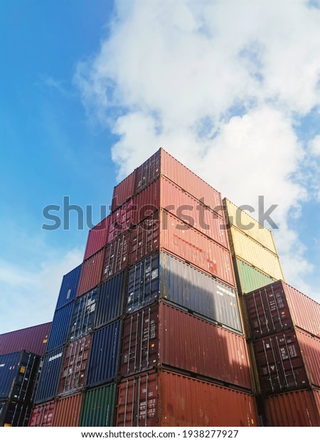 container yard ready for\
shipping