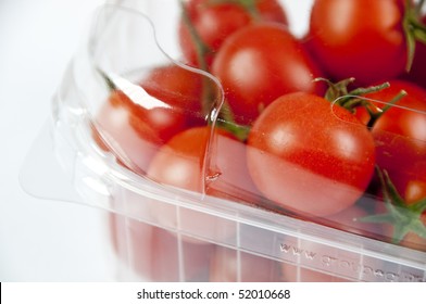 Containers Plastic Transparency And Film With Food, Fruit And Vegetable