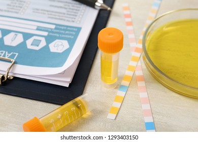 Containers Urine Sample Analysis Litmus Paper Stock Photo 1293403150 ...