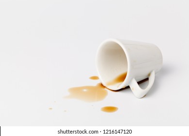 contaminated spilled coffee on the table - Powered by Shutterstock