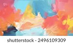 Contemporary abstract acrylic painting background