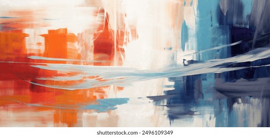 Contemporary abstract acrylic painting background - Powered by Shutterstock