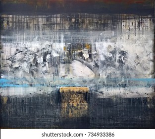 Contemporary abstract fine art work-painting